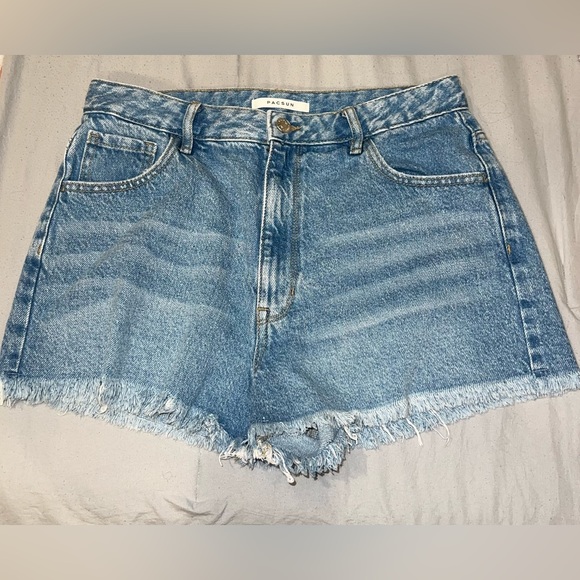 PacSun High Rise Festival Denim Shorts - Picture 1 of 4